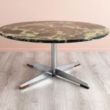 Table basse en marbre vert, années 1960.