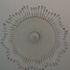 Vintage suspension in half shell speckled with pearls