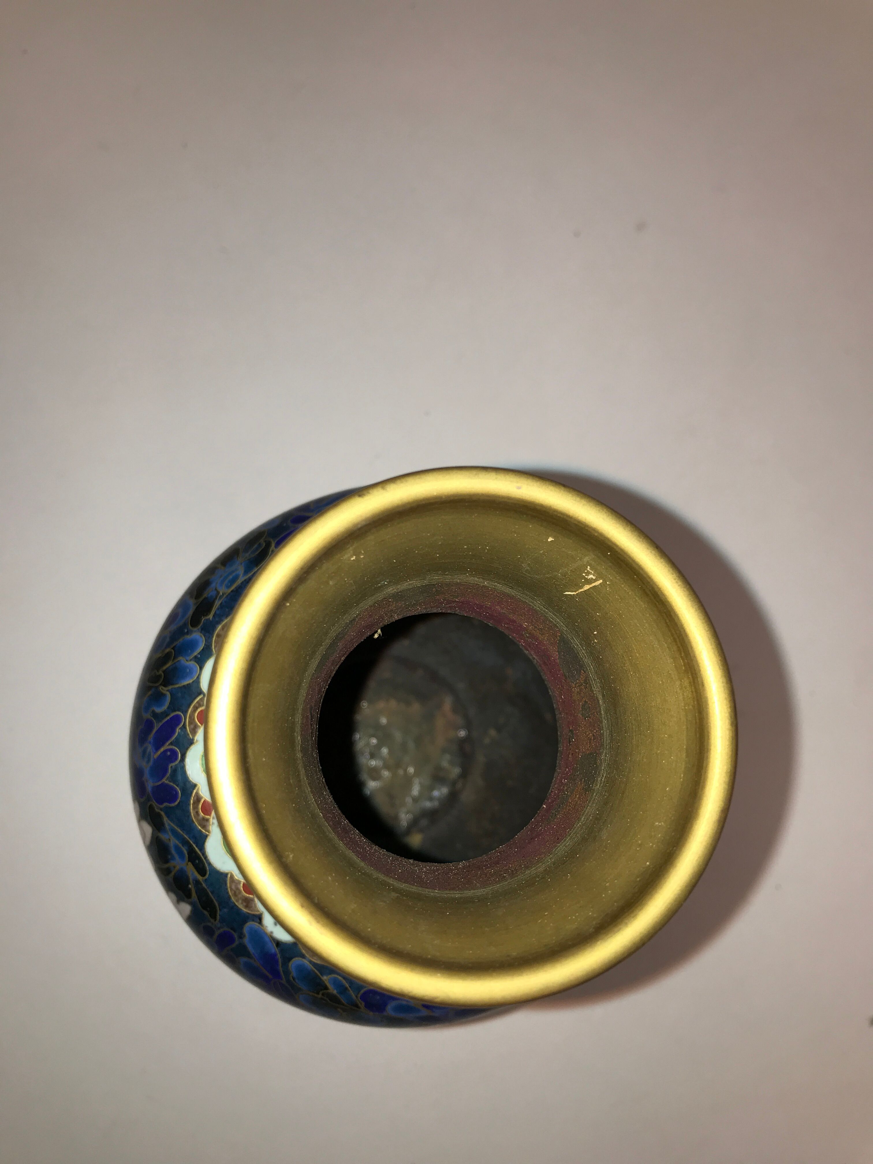 Ceramic vase with vintage pattern