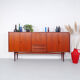 Vintage Bartels werken teak highboard, 1960's