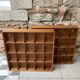 2 casiers muraux vintage en teck