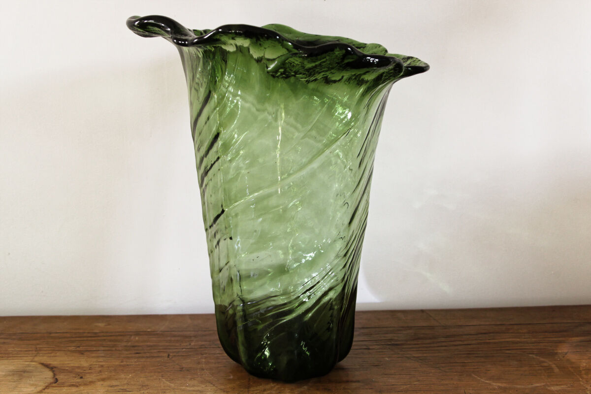 Vase glass bottle, 30s