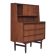 1960s, Danish chest of drawers with a mirror inside, original condition, teak wood.