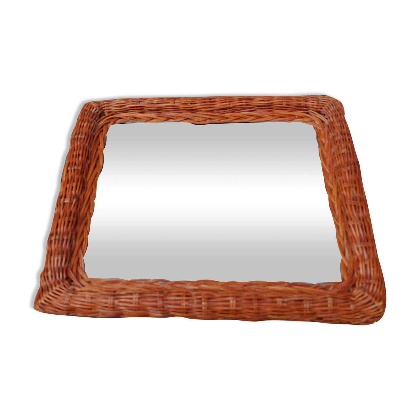Rattan mirror 31 x 26 cm