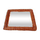 Rattan mirror 31 x 26 cm