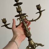 5-arm brass candlestick