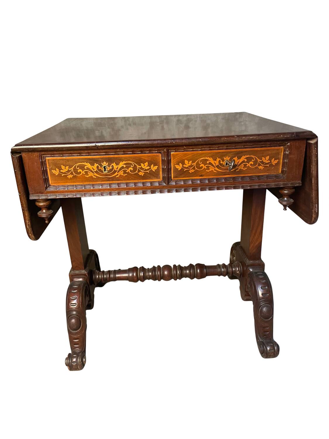 Writing table A Regency Irish carved mahogany writing table circa 1800