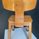 Vintage beech chair from the 1950s-60s.