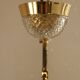 Hollywood Regency Brass & Crystal Glass Ceiling Lamp by Christoph Palme for Palwa