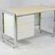 Bureau "space age". Acier laqué, acier chromé. France, circa 1970