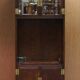 Henredon multimedia furniture military campaign with sliding TV stand and double socket.