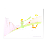 Lithograph The Little Prince and the Fox