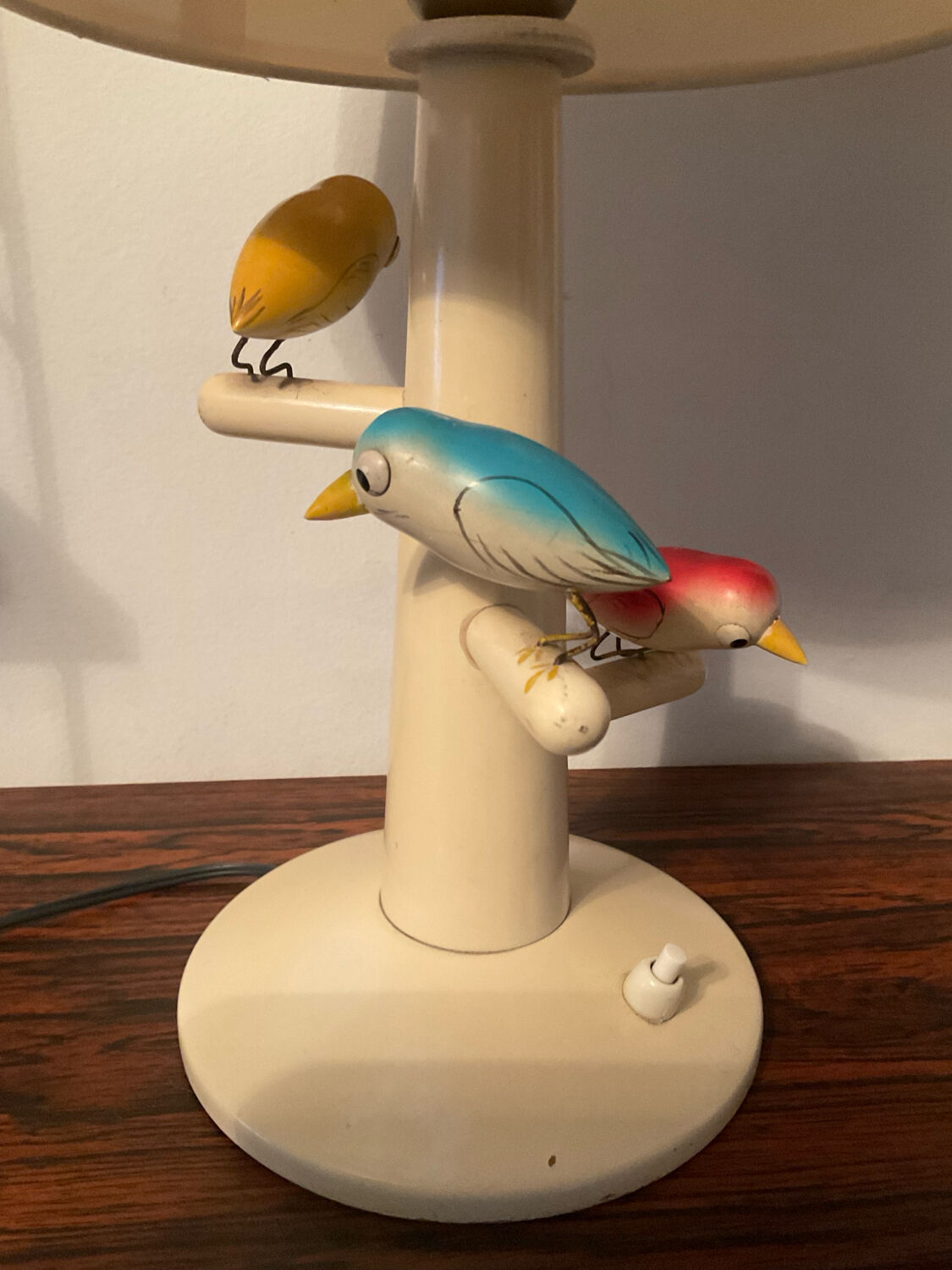 Suzanne Bonnichon lamp made of wood from the 1960s.