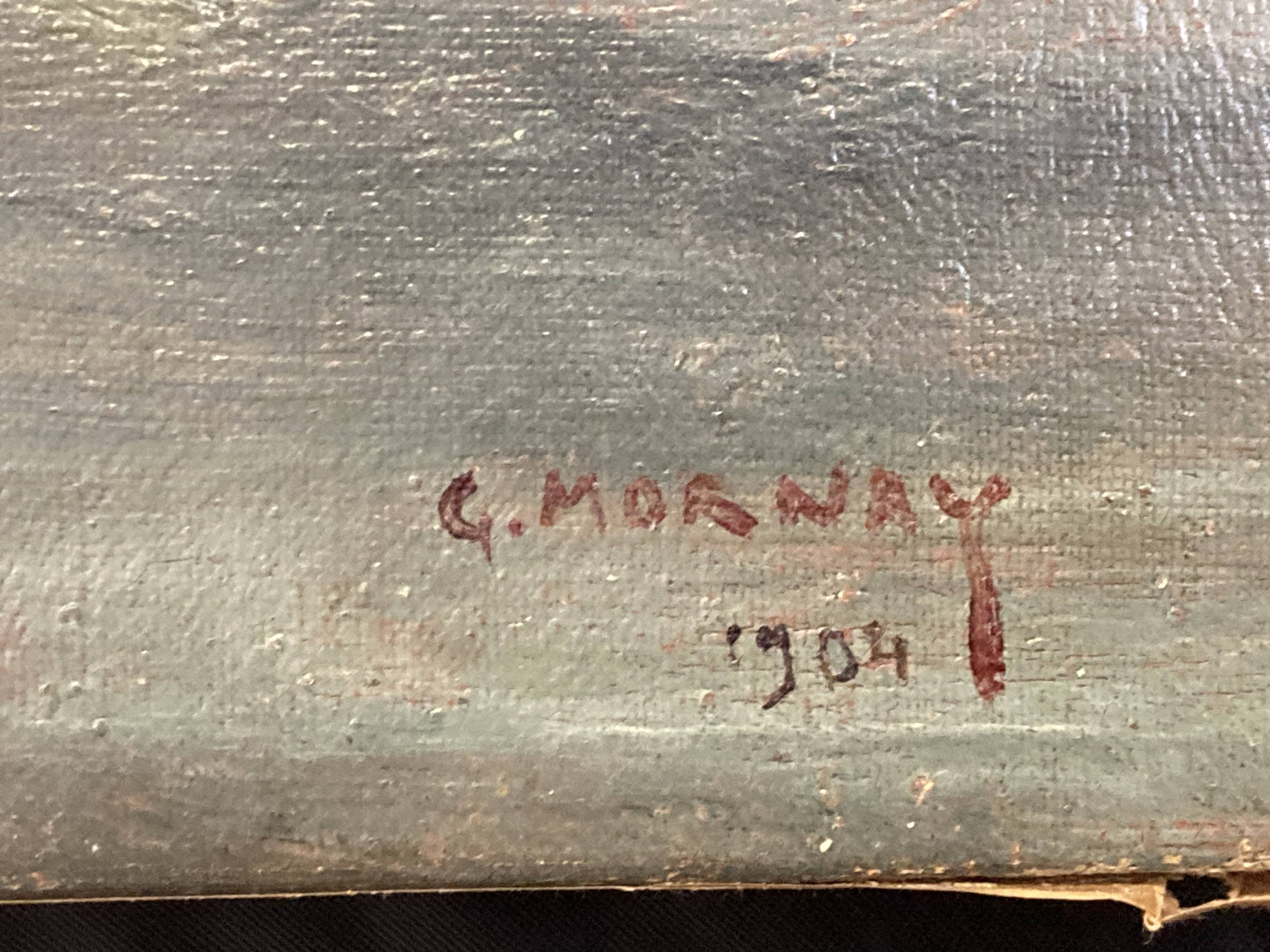 Huile sur toile, Le Vieux Gréement, Marine signée et datée