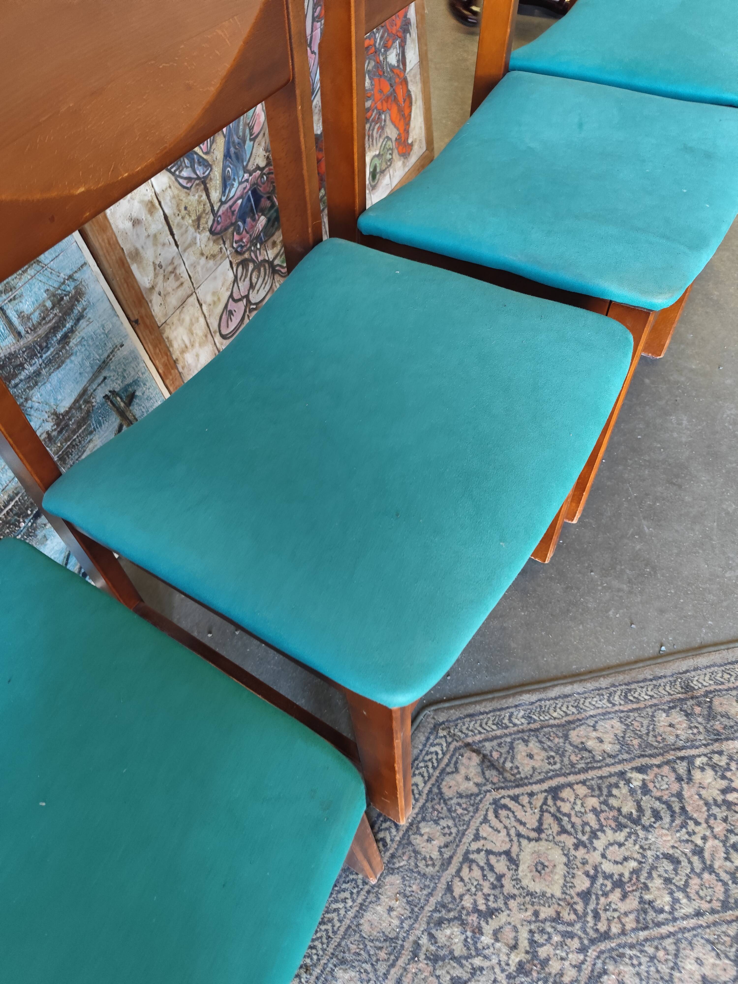 Four vintage Italian chairs from the 1980s
