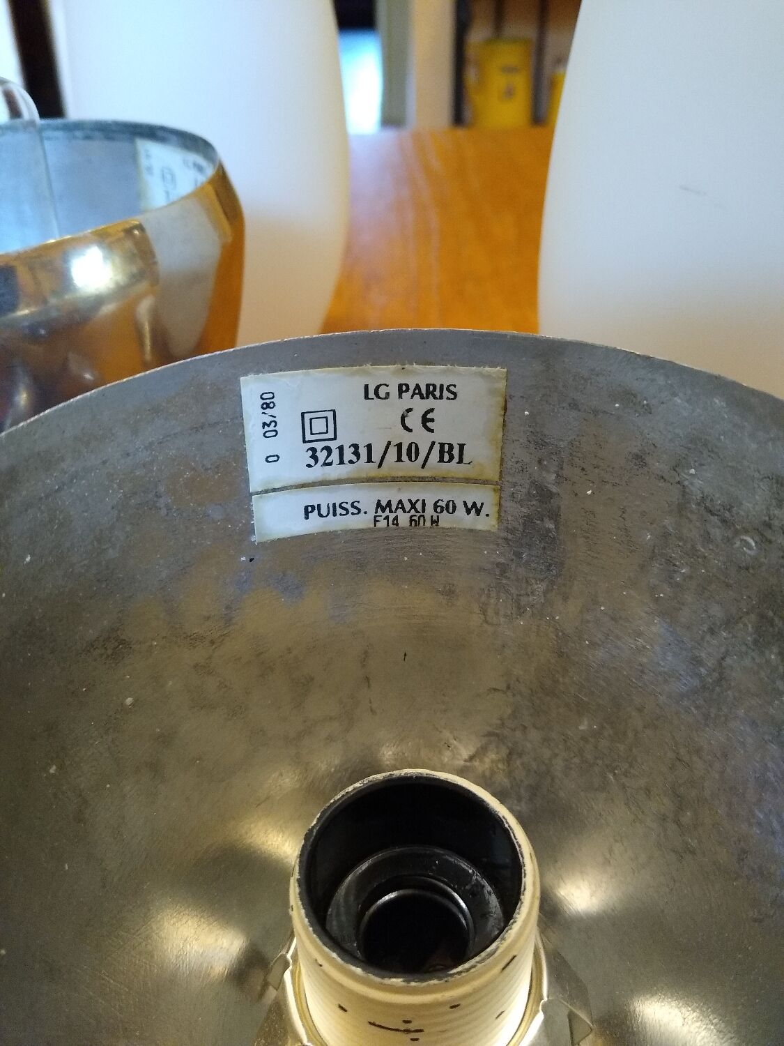 Vintage Lucien Gau table lamp