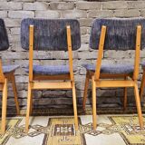 Set of 4 vintage 1960s Scandinavian chairs