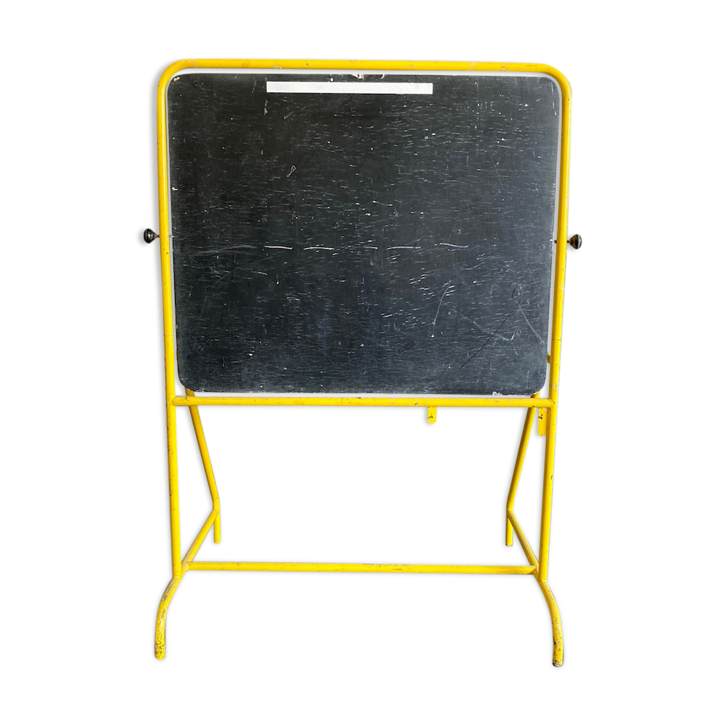 Tableau école pivotant jaune années 70/80