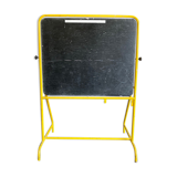 Tableau école pivotant jaune années 70/80