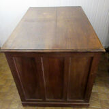 Bureau à caisson, en noyer, à 5 tiroirs