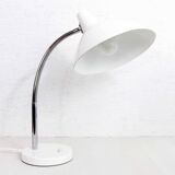 Regent desk lamp in white metal