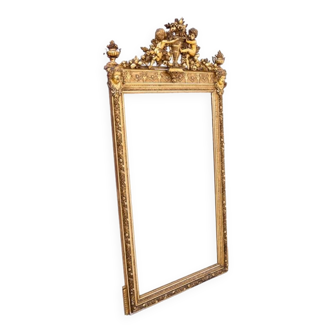 Unusual mirror Napoleon III, France.