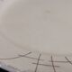 Old Terre de fer earthenware dish, hand painted