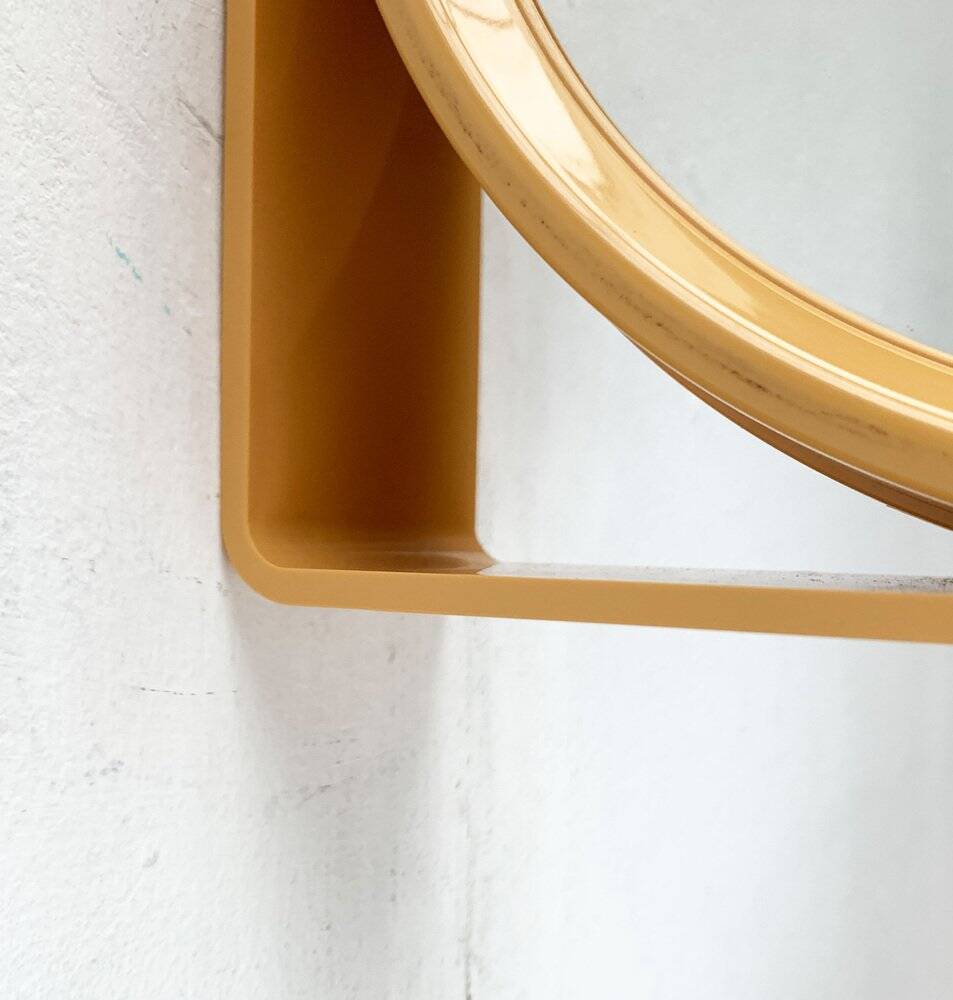 Mid-century space age bathroom wall mirror with 2 sides, 1960s.