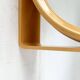 Mid-century space age bathroom wall mirror with 2 sides, 1960s.