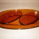 Plat Duralex en verre ambré 36 cm