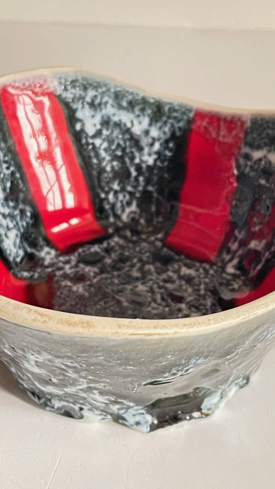 Vintage LUC VALLAURIS Ceramic Sugar Bowl