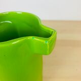 Green ceramic teapot 50s vintage