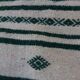 Kilim white and green handmade woollen carpet