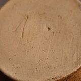 Stoneware vase with flowing pattern
