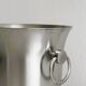 Matte silver metal ice bucket