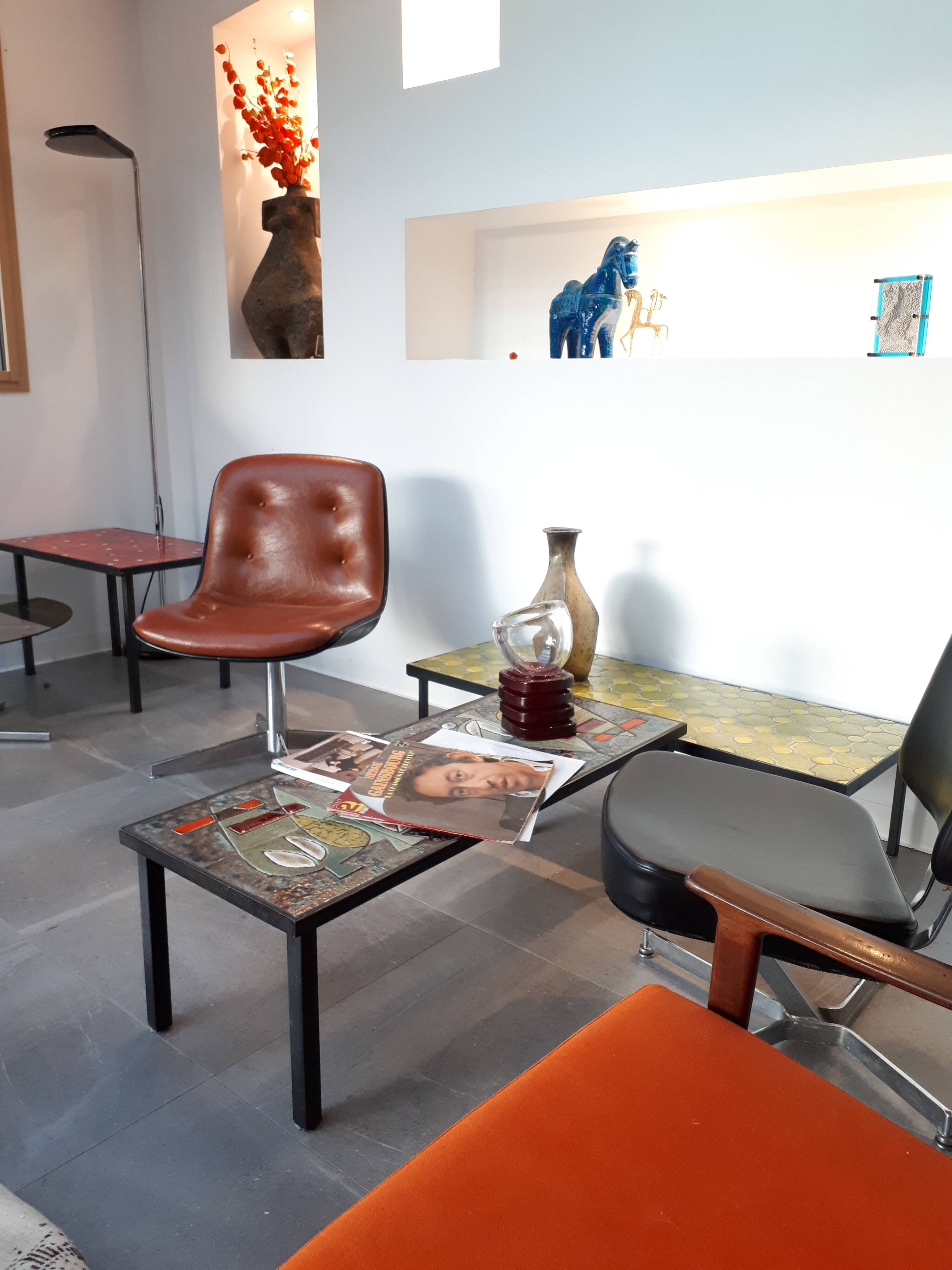 Ceramic coffee table by Corroyez 60