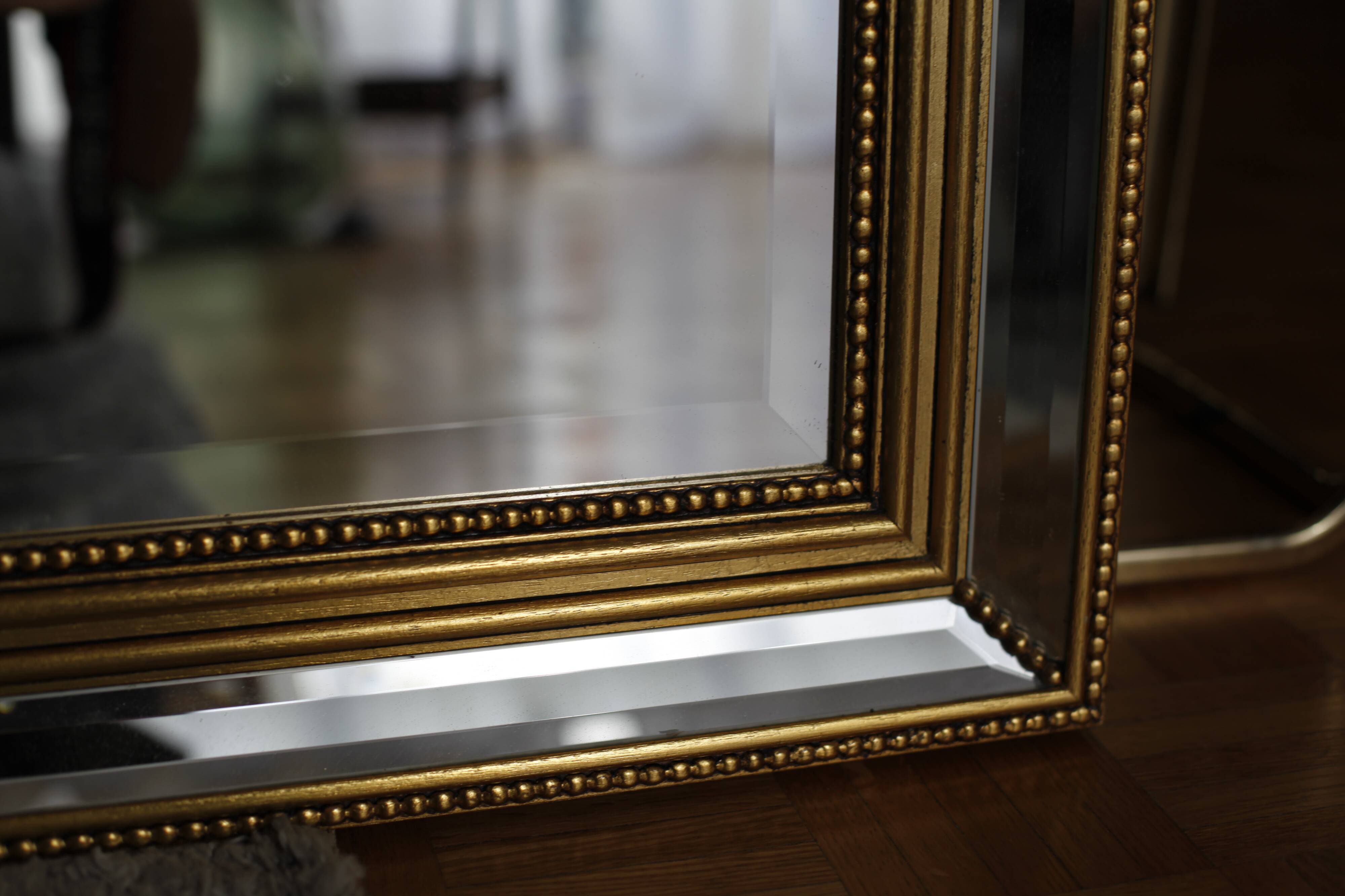 Mirror with parecloses beveled Venetian mirror  149x88cm