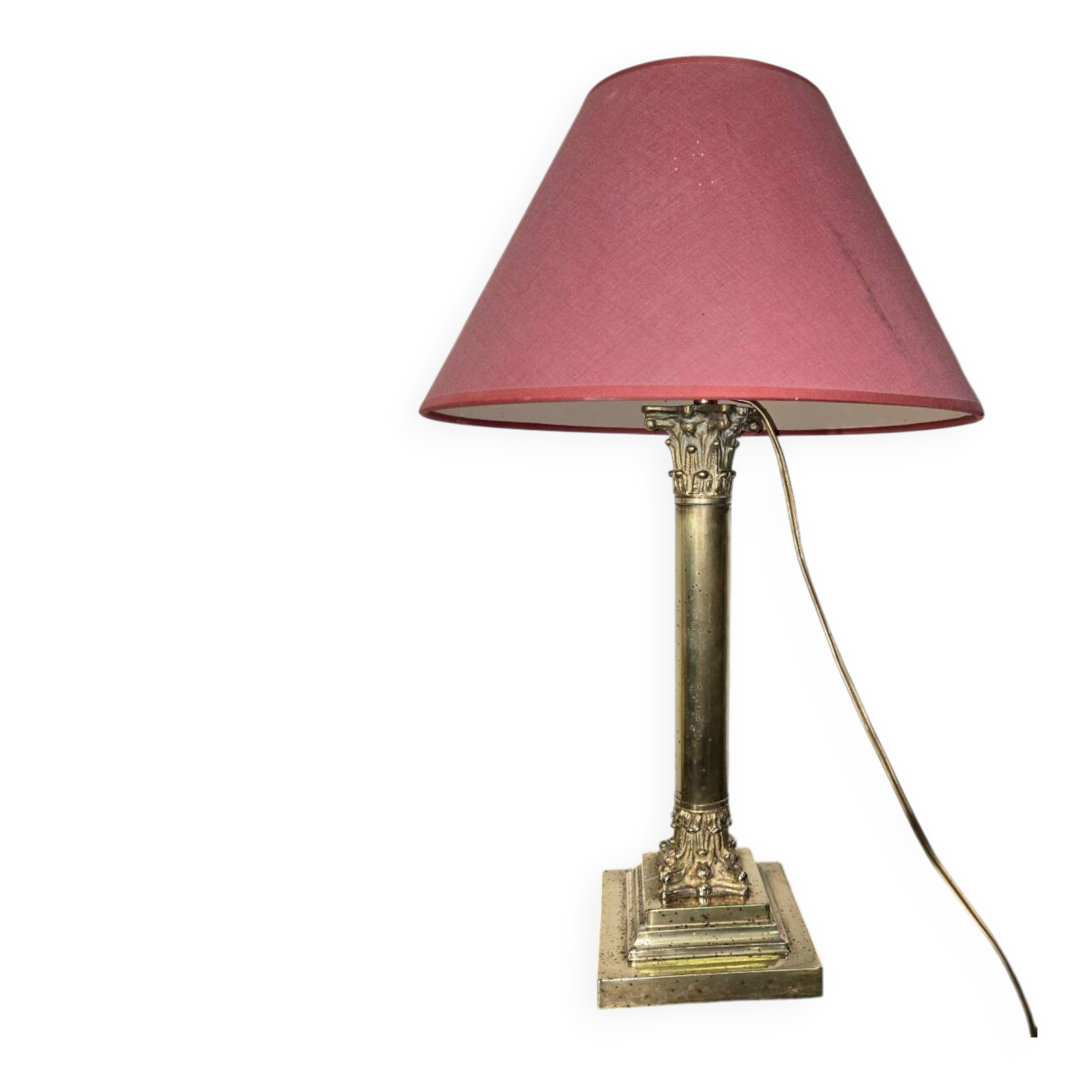 Empire-style lamp in gilded bronze