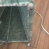 Stacked glass pyramid lamp, 1970