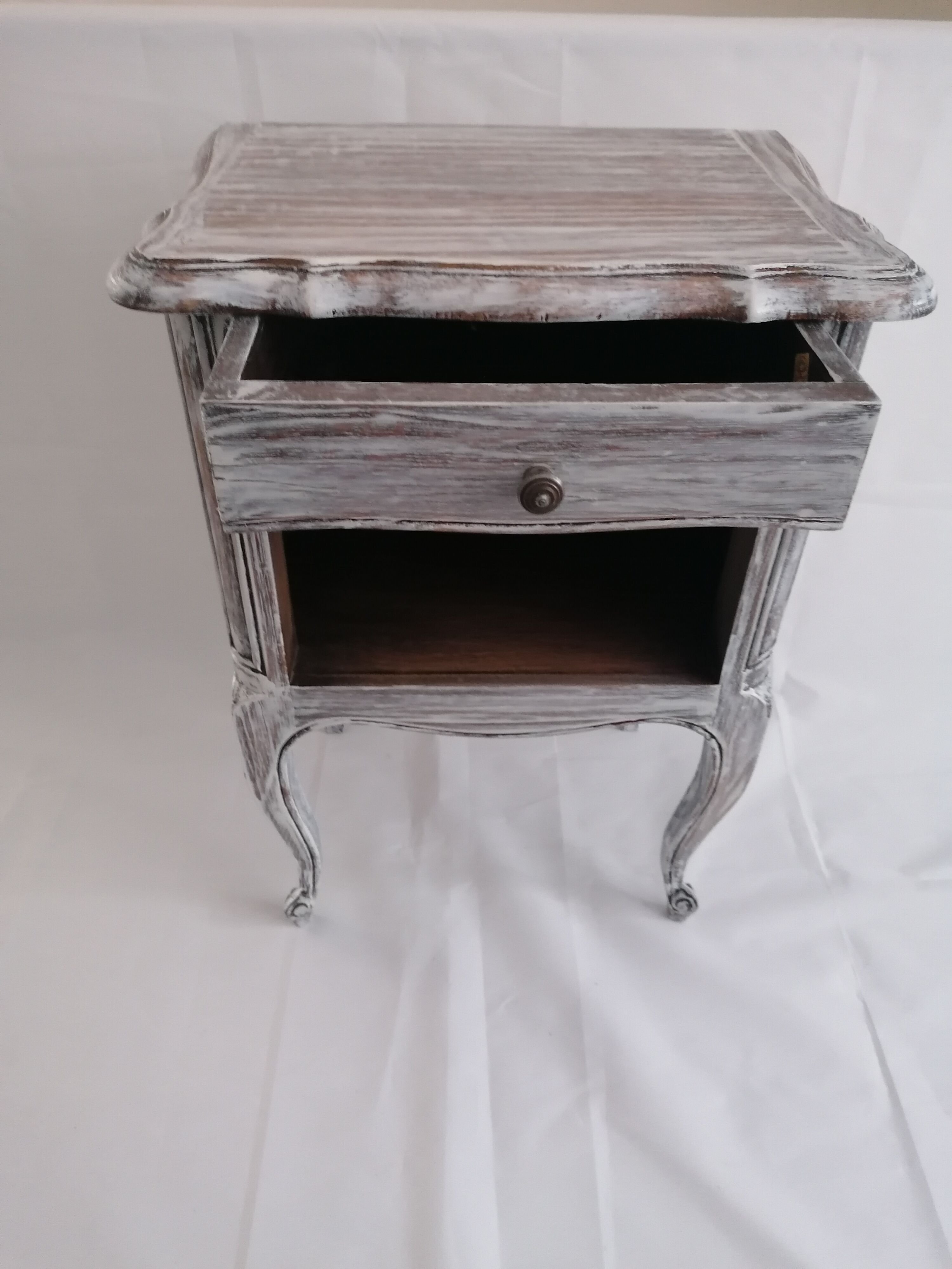 Chic shabby bedside table