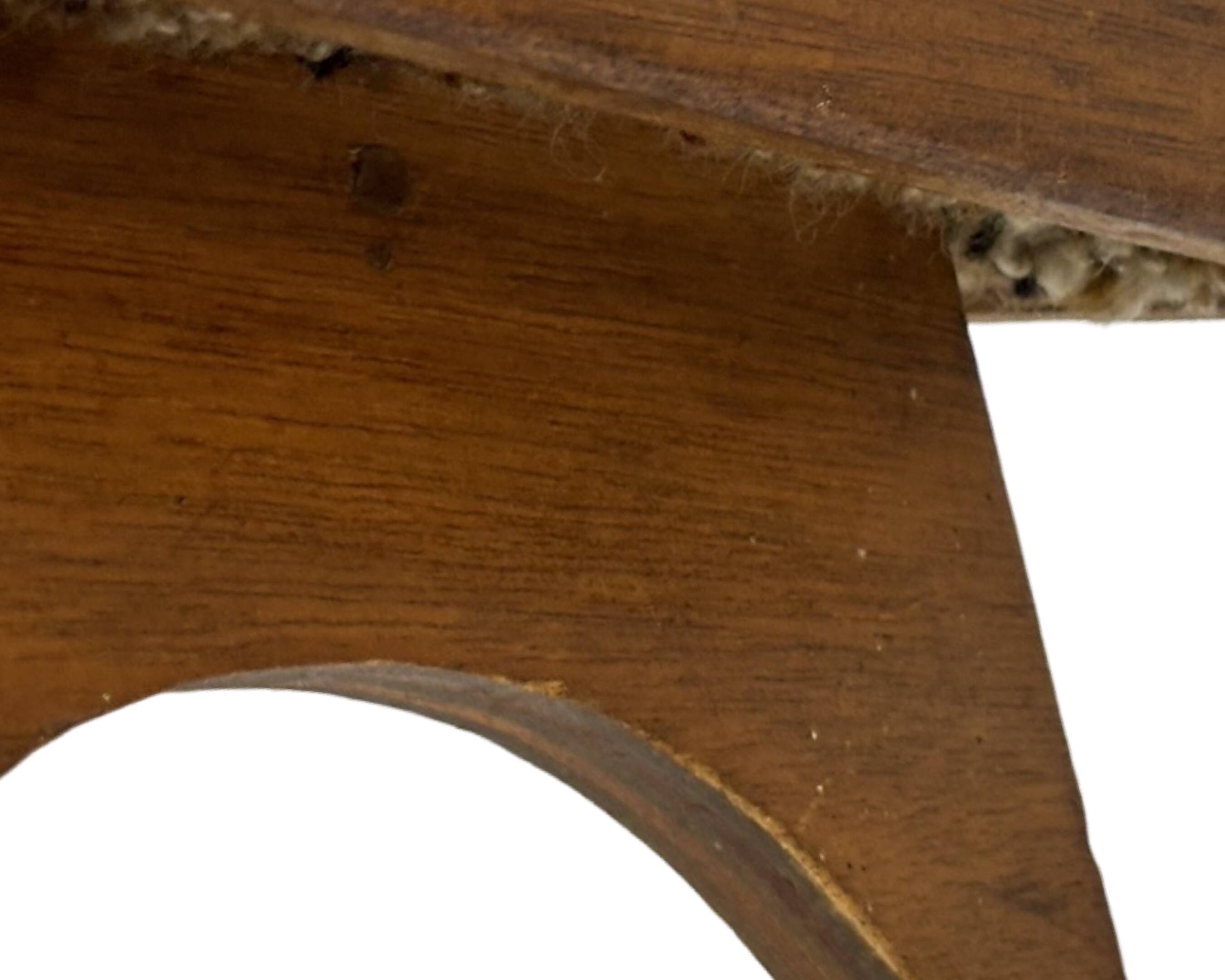 Vintage footstool 60's minimal stool low model