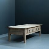 Coffee Table Spanish Farmhouse, Early 19th Century - Oak Table, Antique Tab