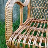 Rattan armchair 60s/70s