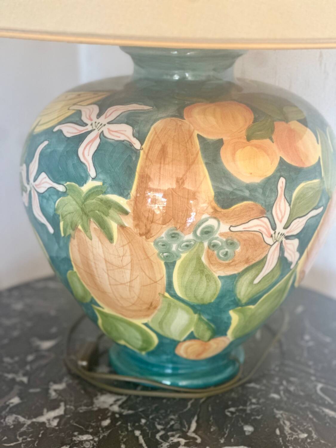 Lampe à poser en céramique Émaillée Monteuse N*19