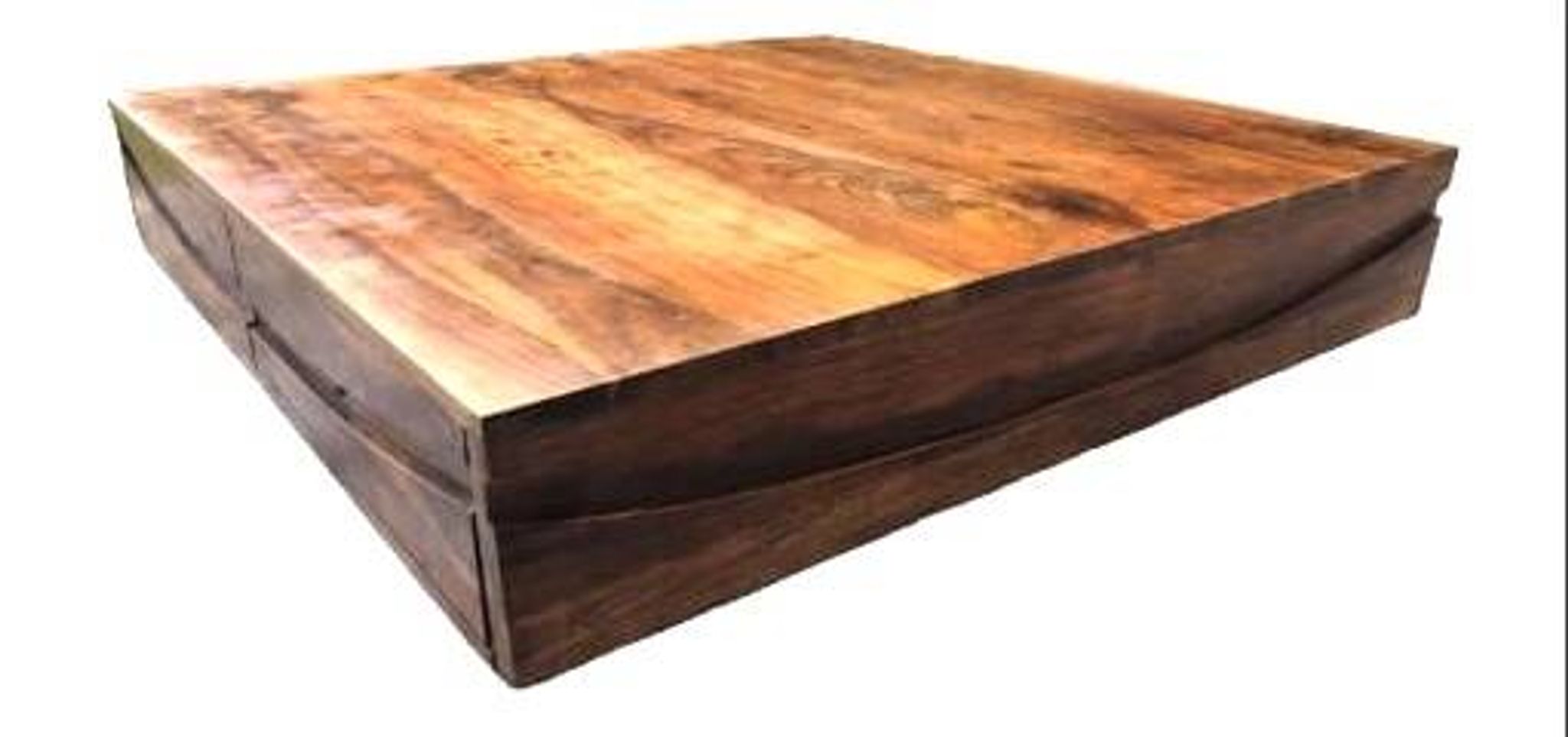 Table basse en bois, table ethnique