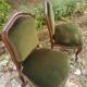 Two empire velvet chairs