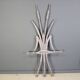 Vintage brutalist cat tail sculpture, 1970s