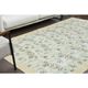1970s Vintage Turkish Oushak Handmade Wool Cotton Beige Area Rug 170x280