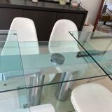 Table extensible en verre designer Thomas Althaus