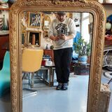 Miroir bois doré Napoléon III